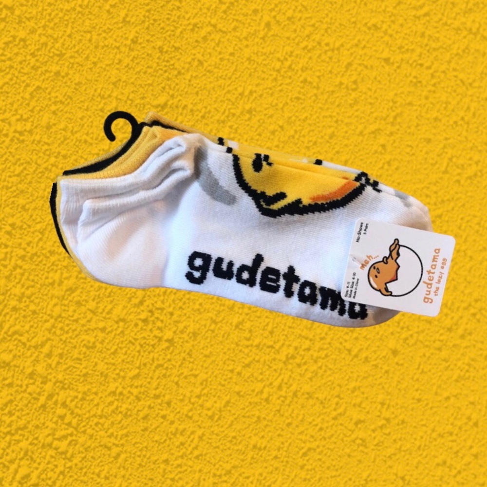Gudetama ankle socks 5pk new with tags